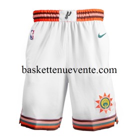 Basket San Antonio Spurs Shorts Nike 2023-2024 City Edition Blanc Swingman - Homme